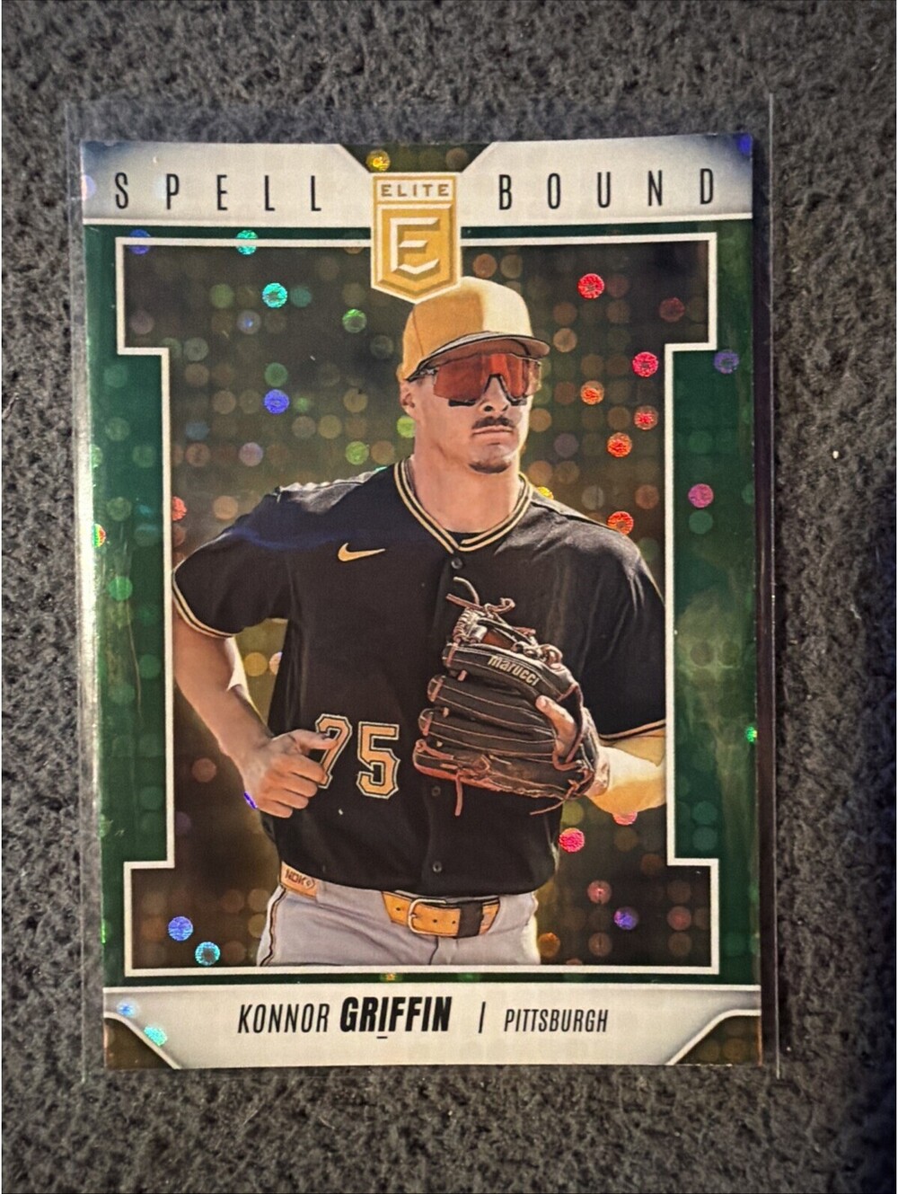 Panini 2026 Donruss Elite Konnor Griffin Pirates Spellbound Green Disco #3 RC